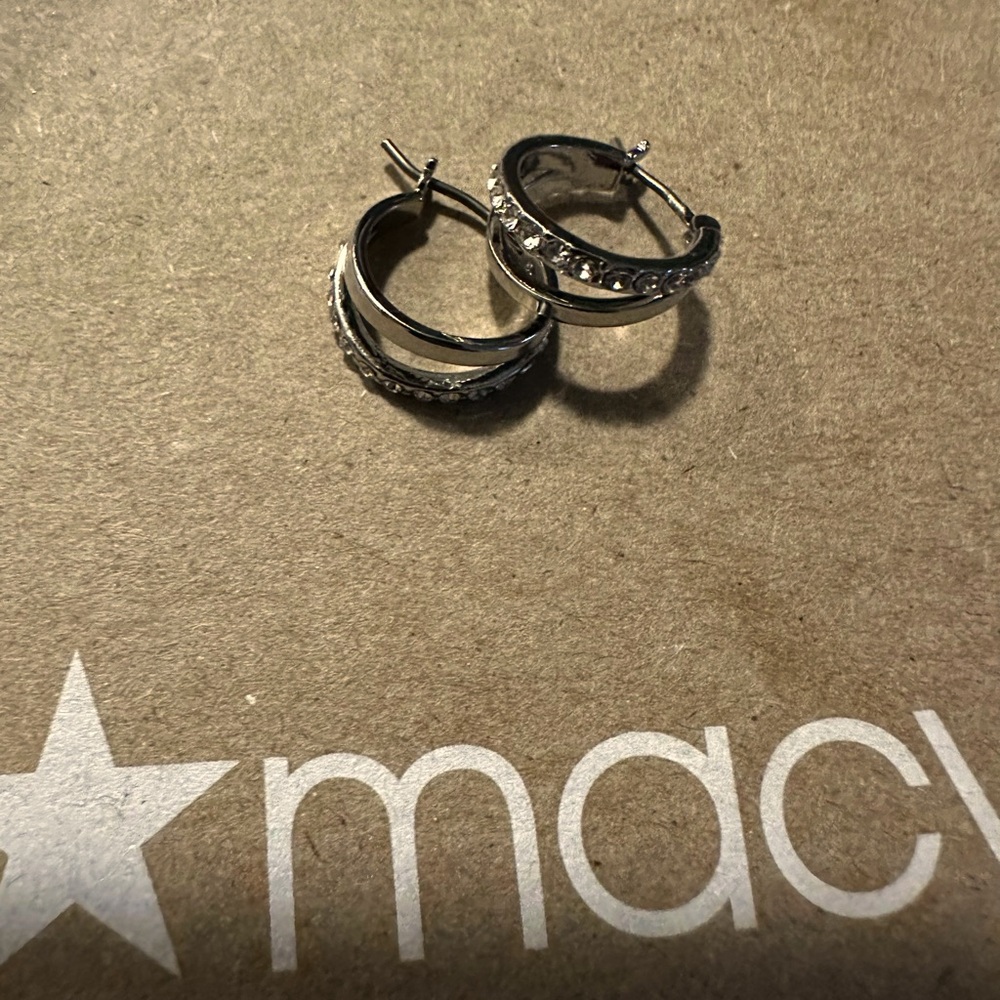 Silver earrings